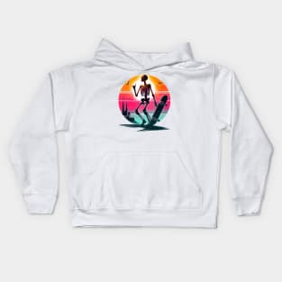 Skeleton Skater Kids Hoodie